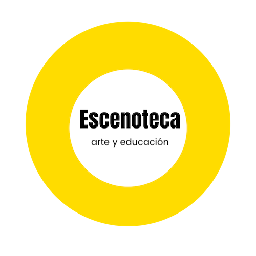 Logotipo de Escenoteca, arte y educación.