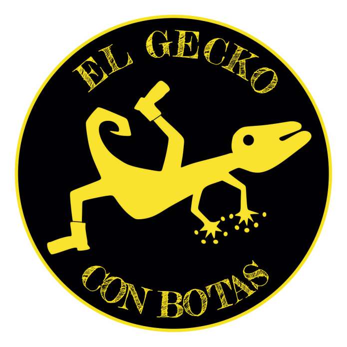 Logotipo de EL GECKO CON BOTAS