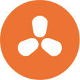 Logotipo de Ventilador Music