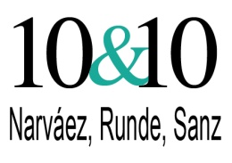 Logotipo de 10 & 10 - Narváez, Runde, Sanz