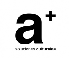 Logotipo de a+, soluciones culturales