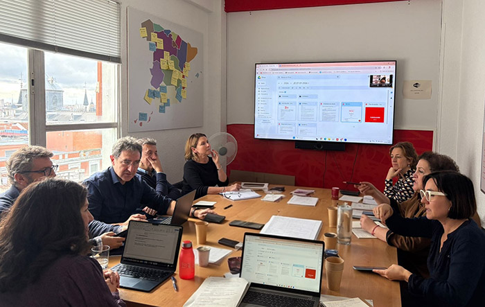 La nueva Junta Directiva de la Red mantiene su primera reunión en la Oficina de Gestión de la entidad en Madrid