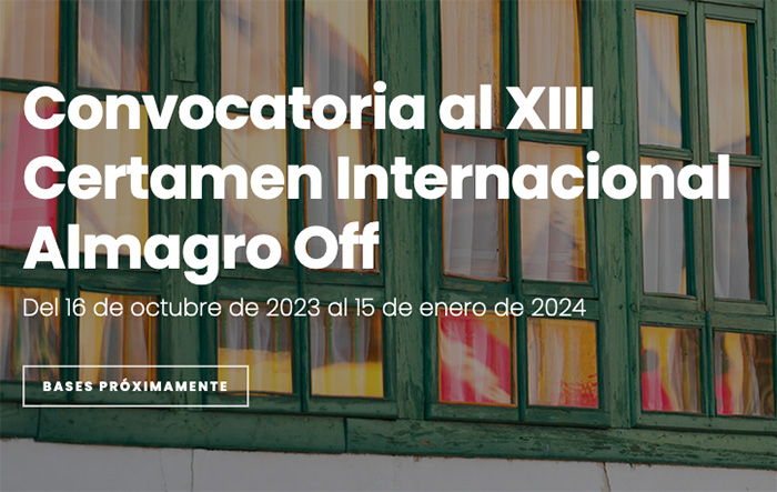 Abierta hasta el 15 de enero de 2024 la convocatoria para participar en el 47º Festival de Teatro Clásico de Almagro