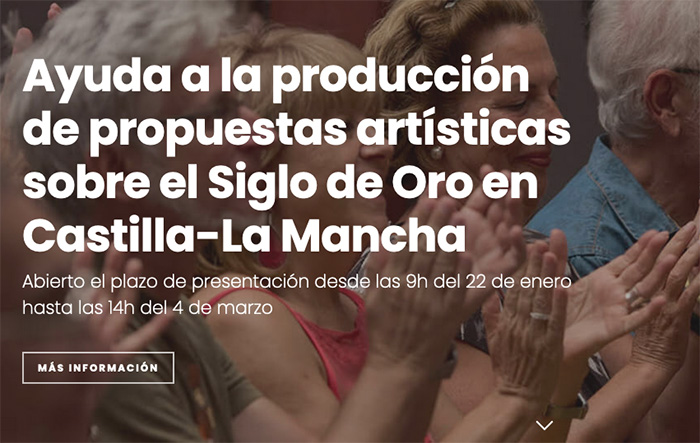 El Festival de Almagro y el gobierno de Castilla-La Mancha convocan ayudas a la producción de obras basadas en el Siglo de Oro 