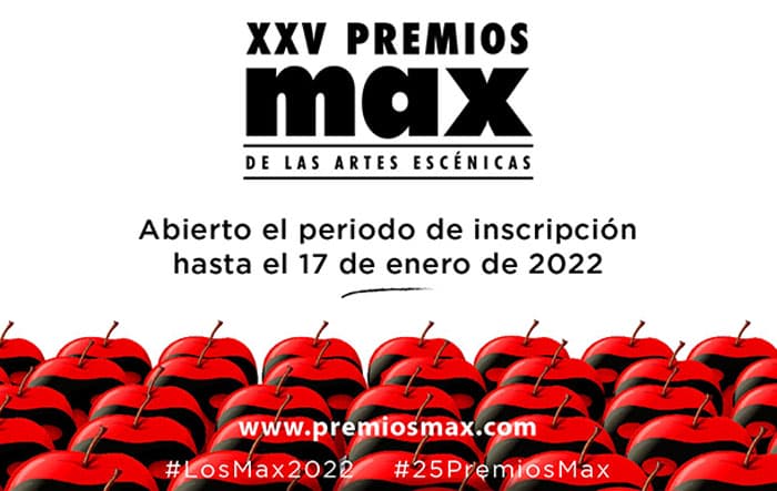 Los Premios Max abren su fase de inscripción de espectáculos para participar en su XXV edición