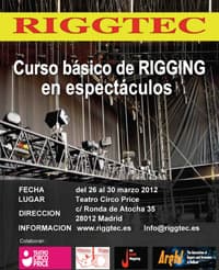 Abierto el periodo de inscripción para el curso sobre Técnicas Básicas de Rigging