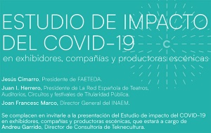 Presentación del Estudio de impacto del COVID-19 en exhibidores, compañías y productoras escénicas