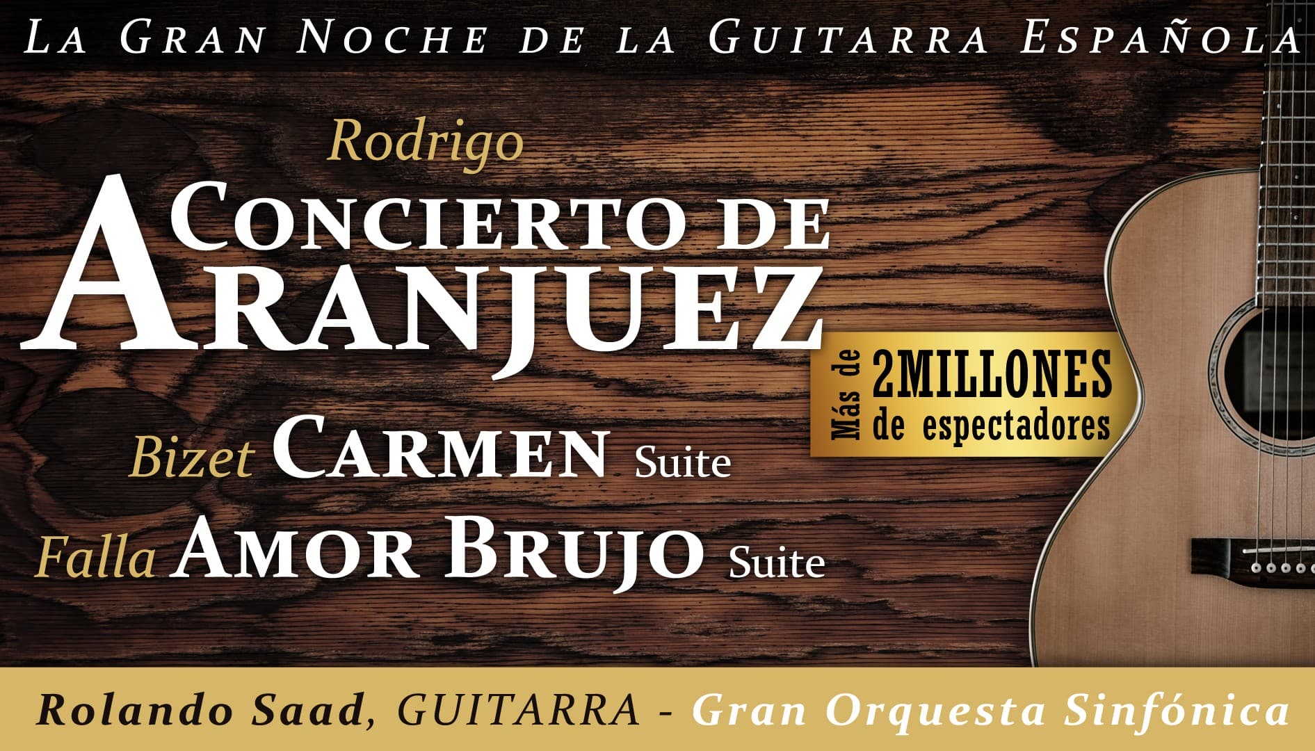 CONCIERTO DE ARANJUEZ, Rodrigo - CARMEN, Bizet - AMOR BRUJO, Falla