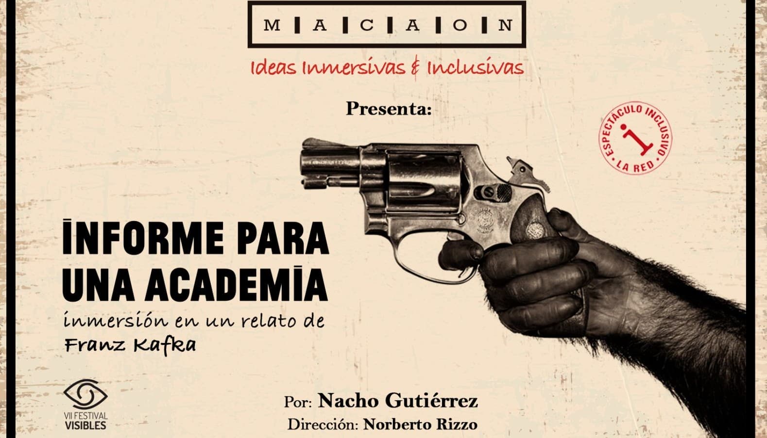 INFORME PARA UNA ACADEMIA - Inmersión en un relato de Franz Kafka