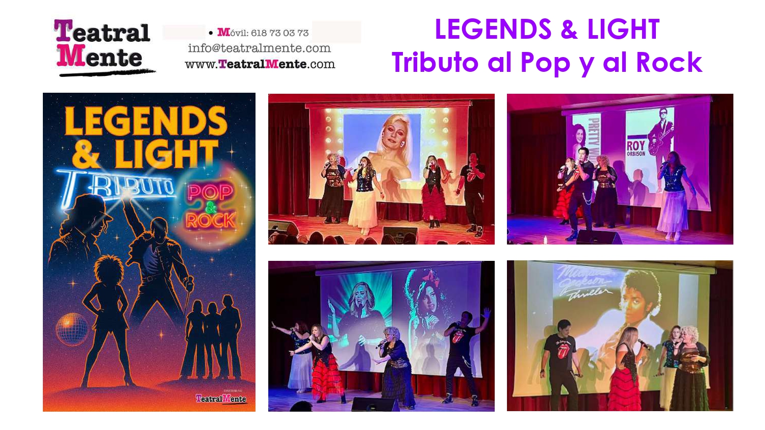 LEGENDS & LINGHT- TRIBUTO POP ROCK 80 Y 90