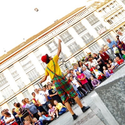 En 1999 en la Plaza Mayor de Ciudad Real