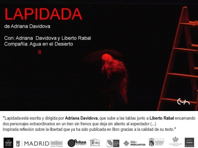Cartel de Lapidada de Adriana Davidova